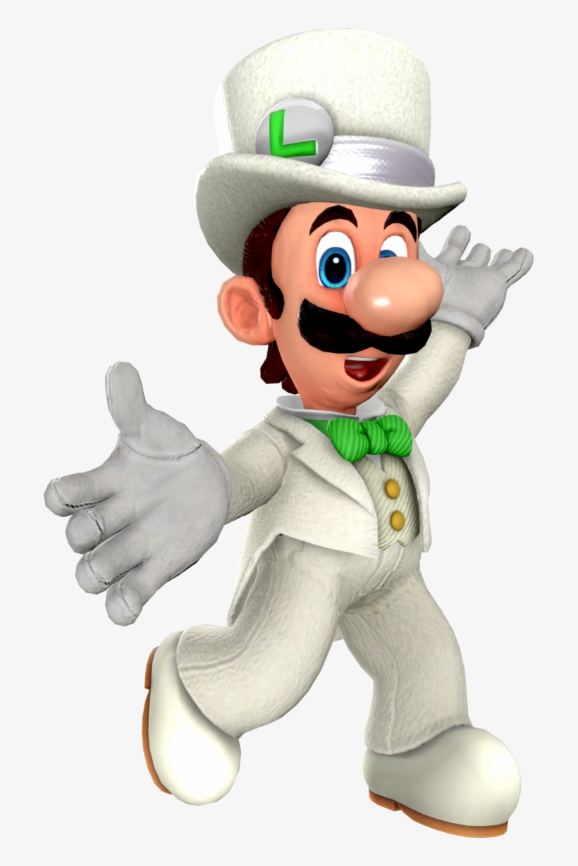 Luigi By Fawfulthegreat64 - Luigi Wedding, transparent png download