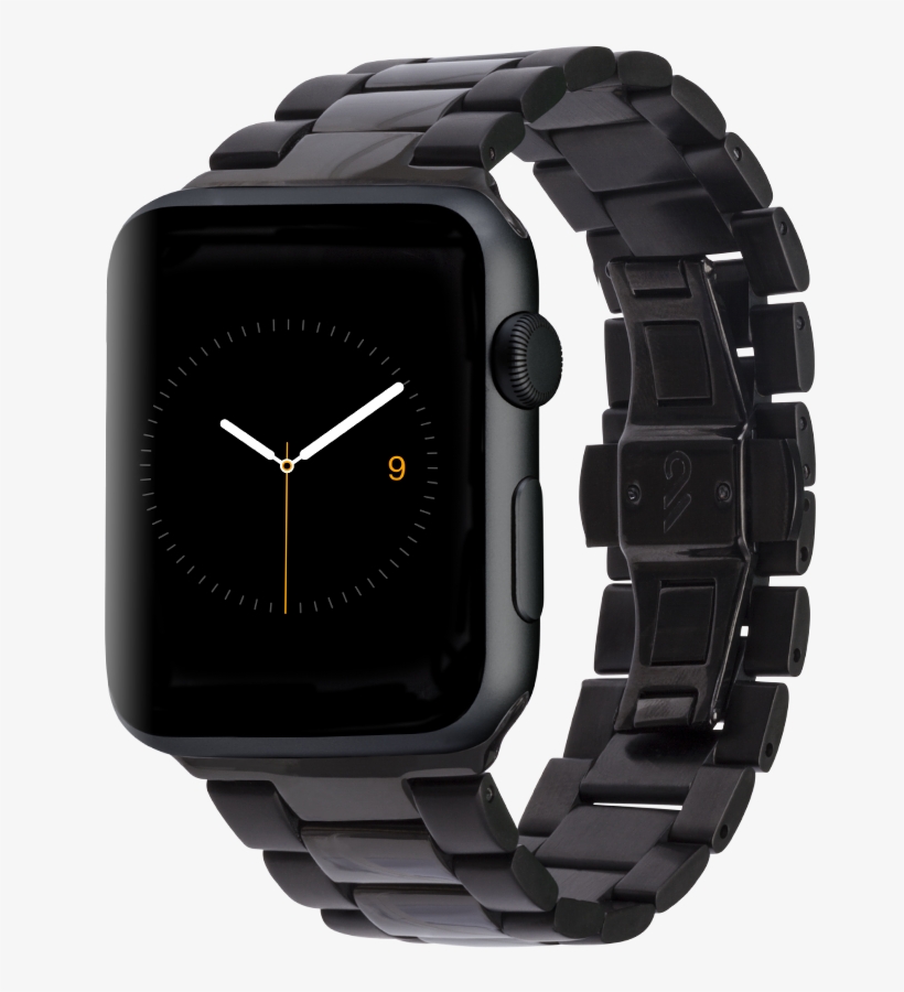 Matte And Shiny Black Watchband By Case-mate, $60, - Apple Watch Bands For Black Stainless Steel, transparent png download
