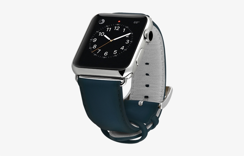Ullu Hand-colored Leather Apple Watch Band In Deep - Ullu Hand-colored Leather Apple Watch Band, transparent png download