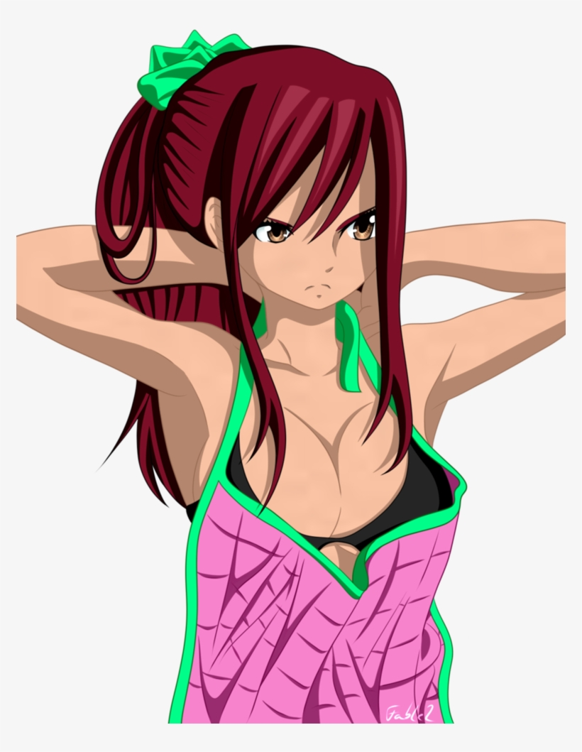 Popular Images - Erza In Apron, transparent png download
