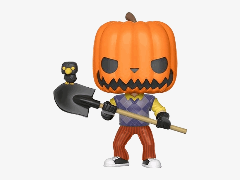 The Neighbor Pumpkin Head Glow In The Dark Pop Vinyl - Funko Pop Neighbor Pumpkinhead, transparent png download