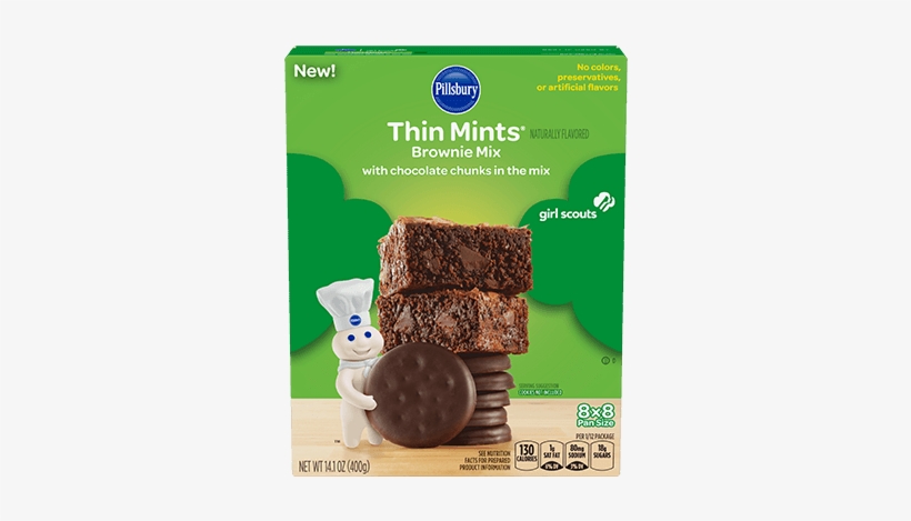 Girl Scouts™ Thin Mints® Brownie Mix - Pillsbury Thin Mint Brownies, transparent png download