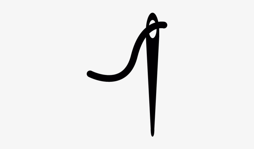 Sewing Needle With Thread Vector - Needle And Thread Svg, transparent png download