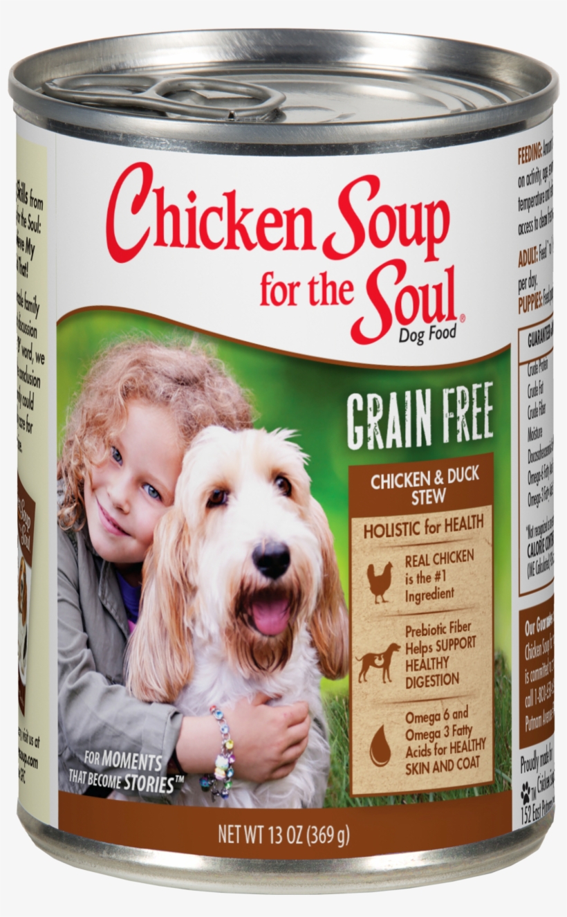 Wet Can Chicken Duck Image - Chicken Soup Chicken/duck Stew 13oz Dog Can, 1 Case, transparent png download