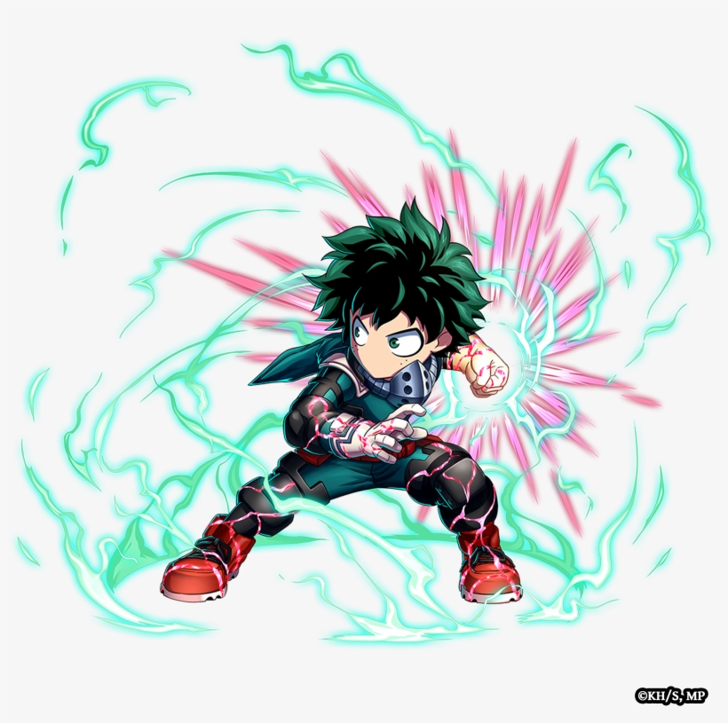 Brave Frontier My Hero Acadamia Art Midoriya - Brave Frontier My Hero Academia, transparent png download