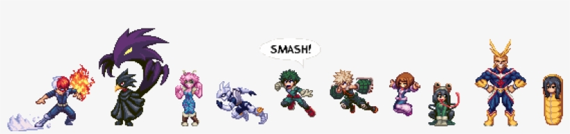 Artworkboku No Hero Academia - Pixel Art, transparent png download