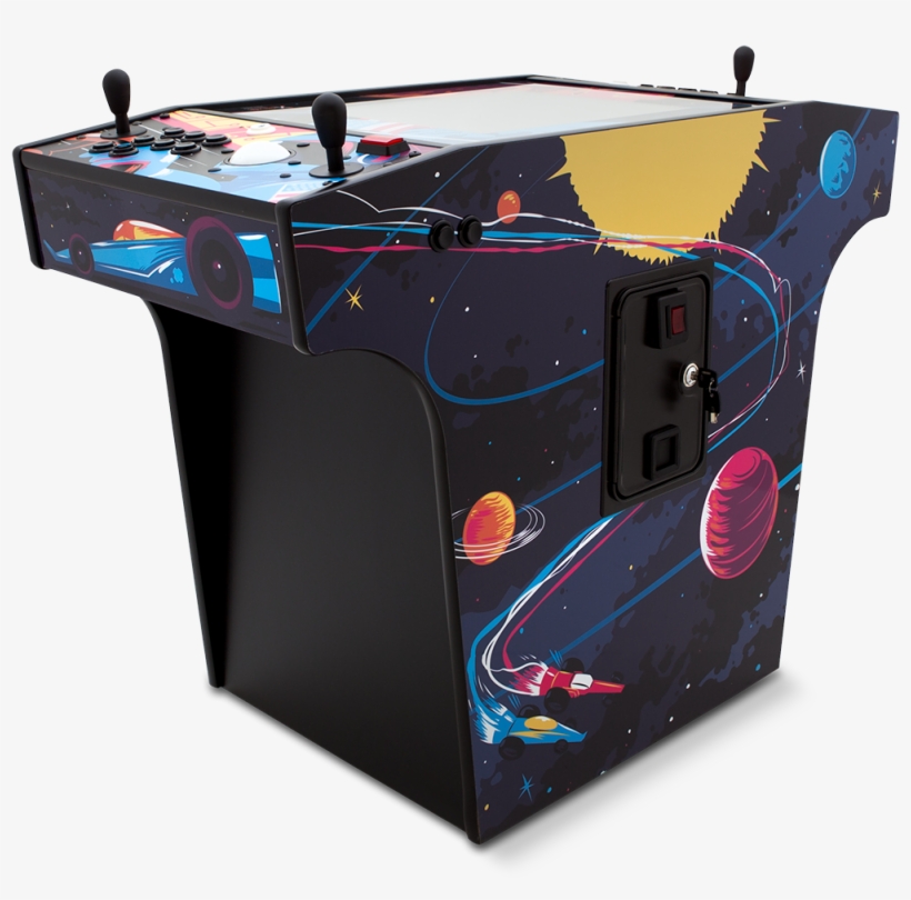 "space Race" Cocktail Arcade Machine With 250 Arcade - Arcade Space Game Cabinet, transparent png download