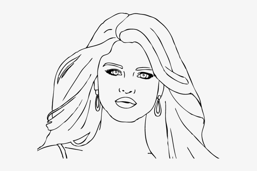 Рисовать селена голова