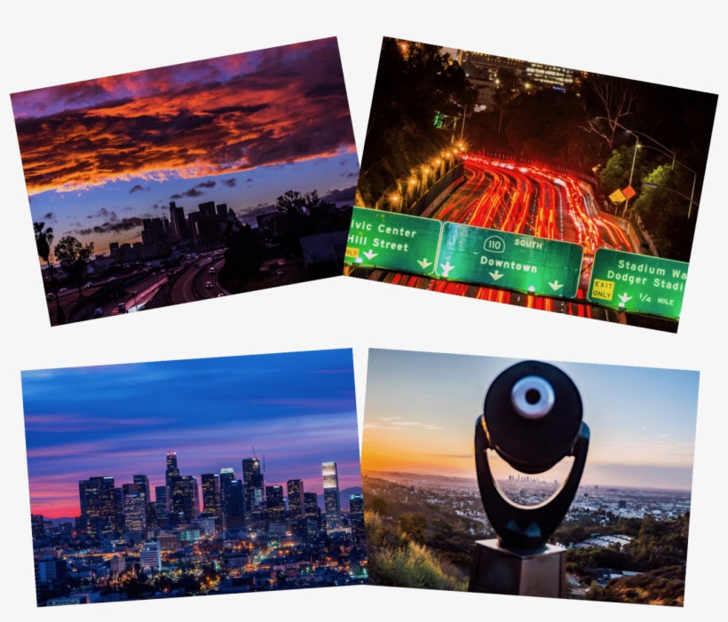 Los Angeles 102 Notecards - Collage, transparent png download
