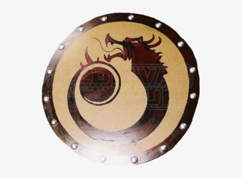Wooden Red Dragon Shield - Armour, transparent png download