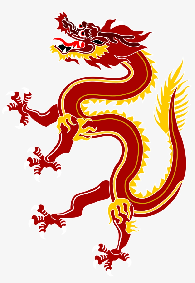Red Dragon - Source - - Red China Dragon Png, transparent png download