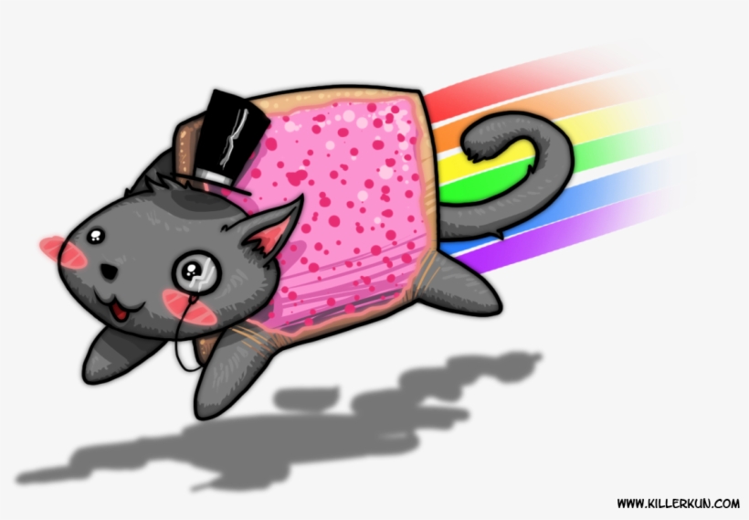 Com Cat Pink Mammal Vertebrate Cartoon Technology - Pop Tart Pink Nyan Cat, transparent png download