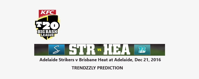 Adelaide Strikers And Brisbane Heat Bblt2o League Dec - Big Bash League, transparent png download