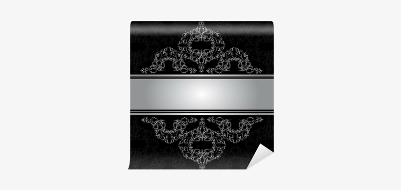 Vintage Background, Antique, Victorian Silver Ornament - Paisley, transparent png download