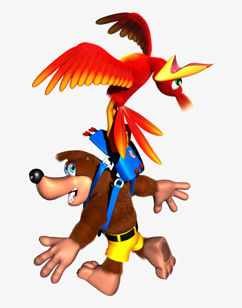 Banjokazooietooie6 - Banjo Kazooie Back, transparent png download