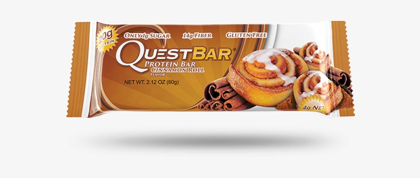 Quest Bar Cinnamon Roll - Quest Nutrition Quest Bar – Cinnamon Roll - 1 Bar, transparent png download