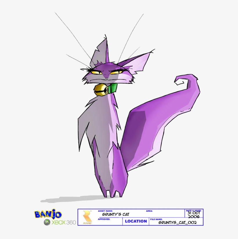 Piddles Concept Art Banjo Kazooie Nuts And Bolts Gruntys Cat PNG