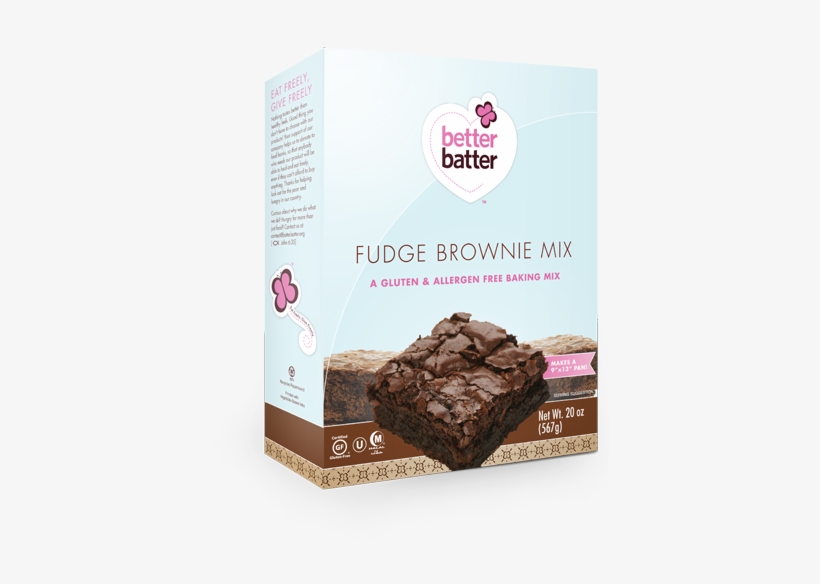 Gluten Free Fudge Brownie Mix - Better Batter Fudge Brownie Mix Gluten Free -- 20 Oz, transparent png download