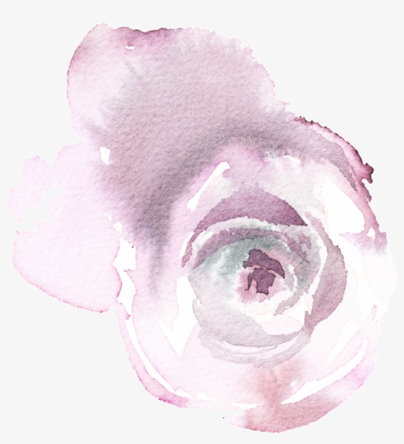 Hand Painted Vintage Purple Flower Png Transparent - Flower, transparent png download