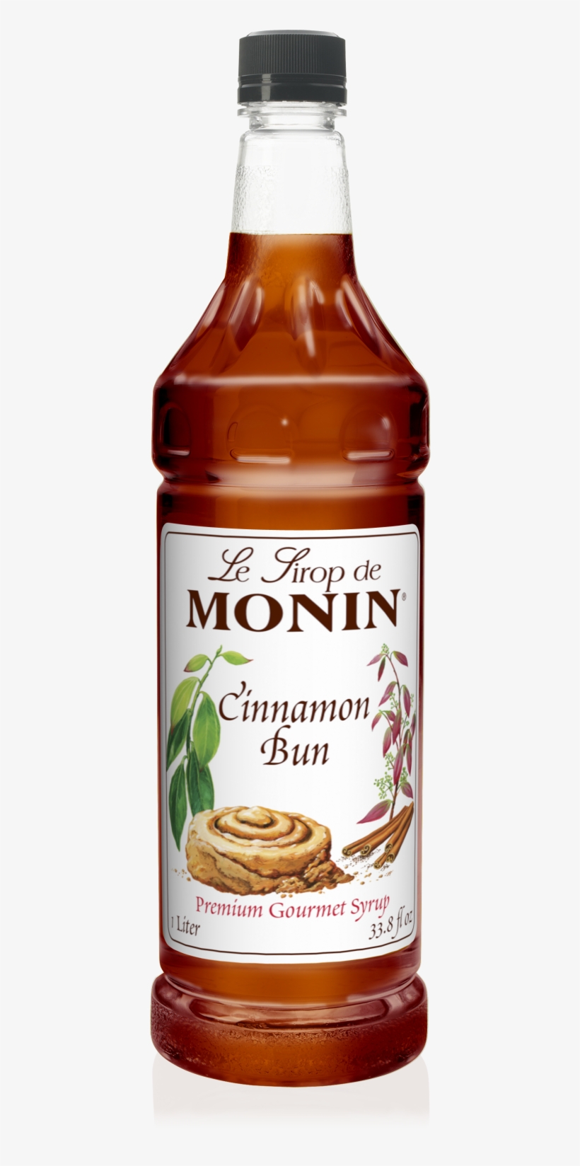 1l Cinnamon Bun Syrup Monin Vanilla Syrup 1l PNG Image Transparent