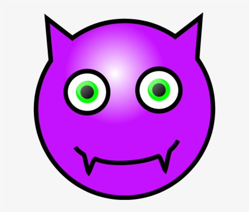 Emoticons Devil Face Clipart - Devil Smiley Face, transparent png download