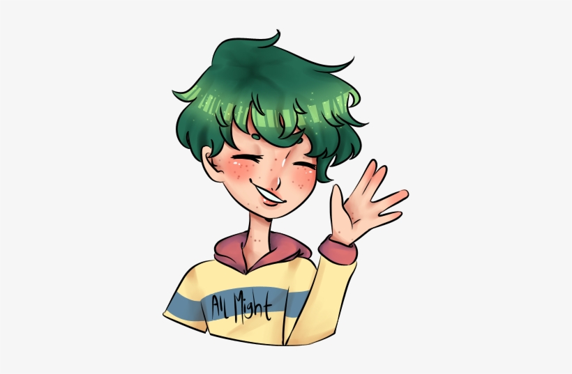 Another Was Wearing An All Might Hoodie, One That Was - Cartoon, transparent png download