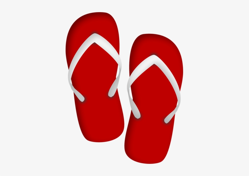 Download Flipflops - Red Flip Flop Clip Art | Transparent PNG Download ...