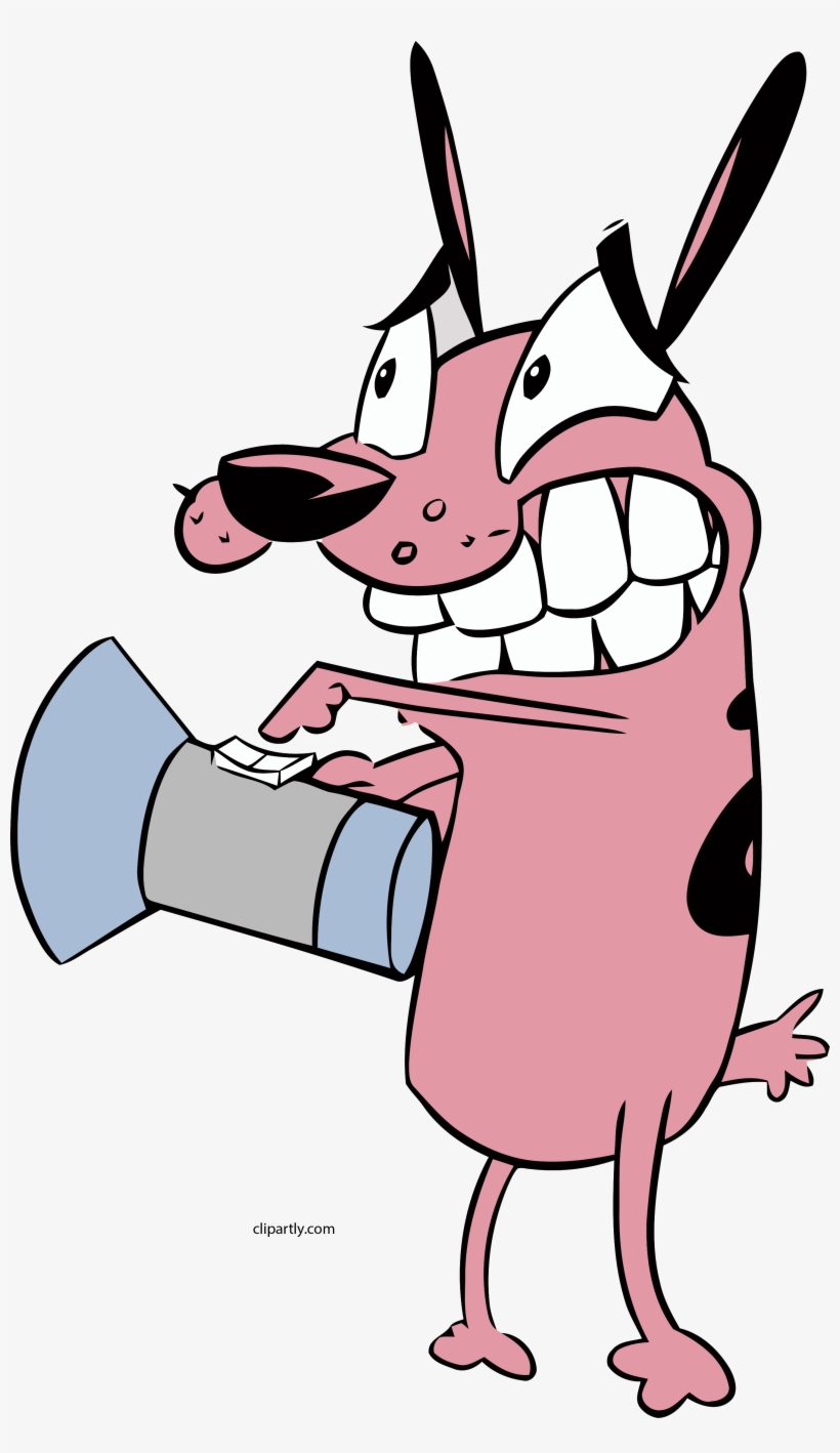 Courage The Cowardly Dog Clipart Png - Imagenes Del Verbo Sostener, transparent png download
