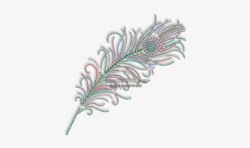 Best Custom Sparkling Rhinestone Beautiful Peacock - Rhinestone, transparent png download