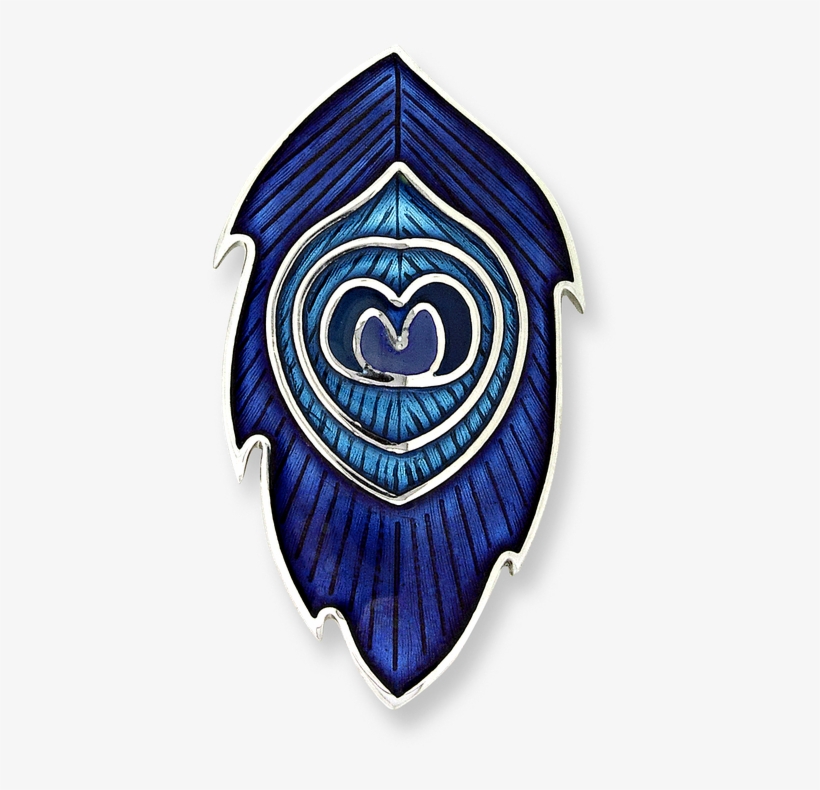 Nicole Barr Designs Sterling Silver Peacock Feather - Emblem, transparent png download