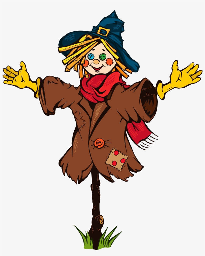 28 Collection Of Thanksgiving Scarecrow Clipart - Scarecrow Clipart, transparent png download