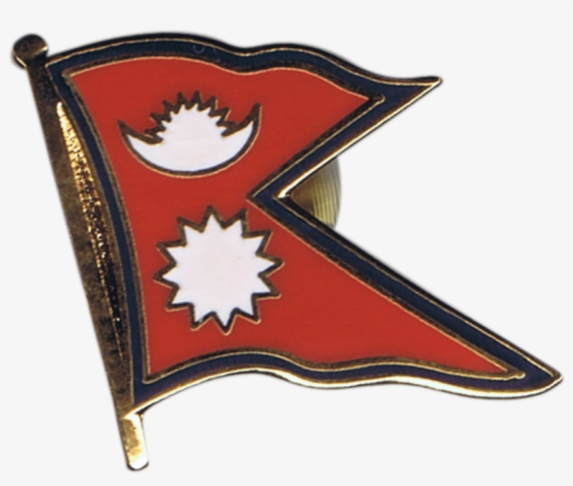 Nepal Flag Pin, Badge - Nepal Flag, transparent png download