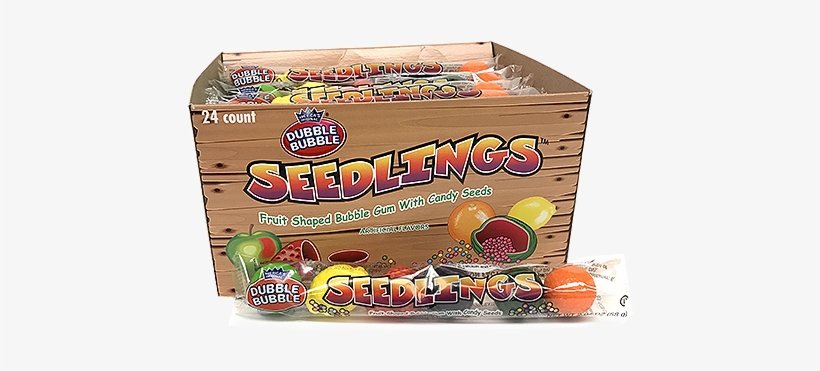 Dubble Bubble Seedlings Fruit Shaped Bubble Gum - Dubble Bubble, transparent png download