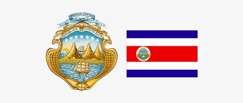 Costa Rica Flag Costa Rica Seal - Costa Rica Flag Seal, transparent png download