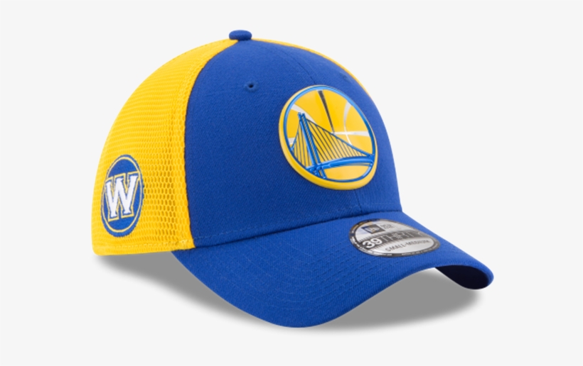Men's Golden State Warriors New Era 2017 Blue/yellow - New Era Dallas Mavericks On Court 39thirty Cap - Blue, transparent png download