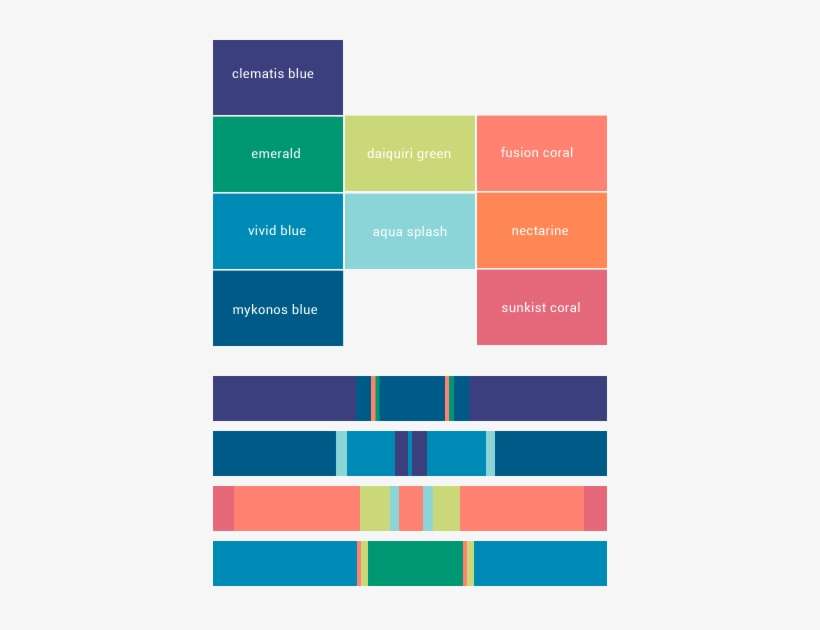 Palette @pantone For Summer - Pantone Summer Color Palette, transparent png download