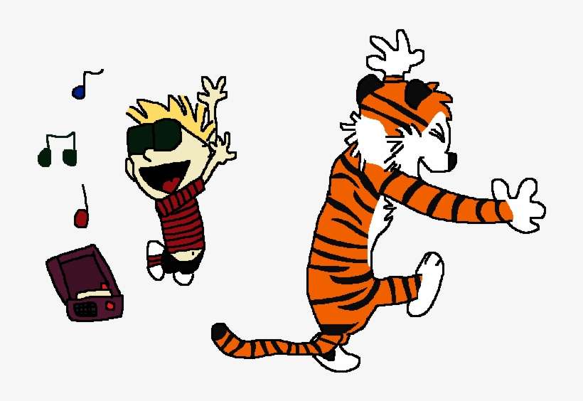 Jpg Library Library Clip Art Free Cliparts - Calvin And Hobbes Clipart, transparent png download