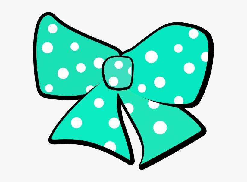 Bow With Polka Dots Clip Art At Clkercom Vector Online - Minnie Mouse Ribbon Png, transparent png download