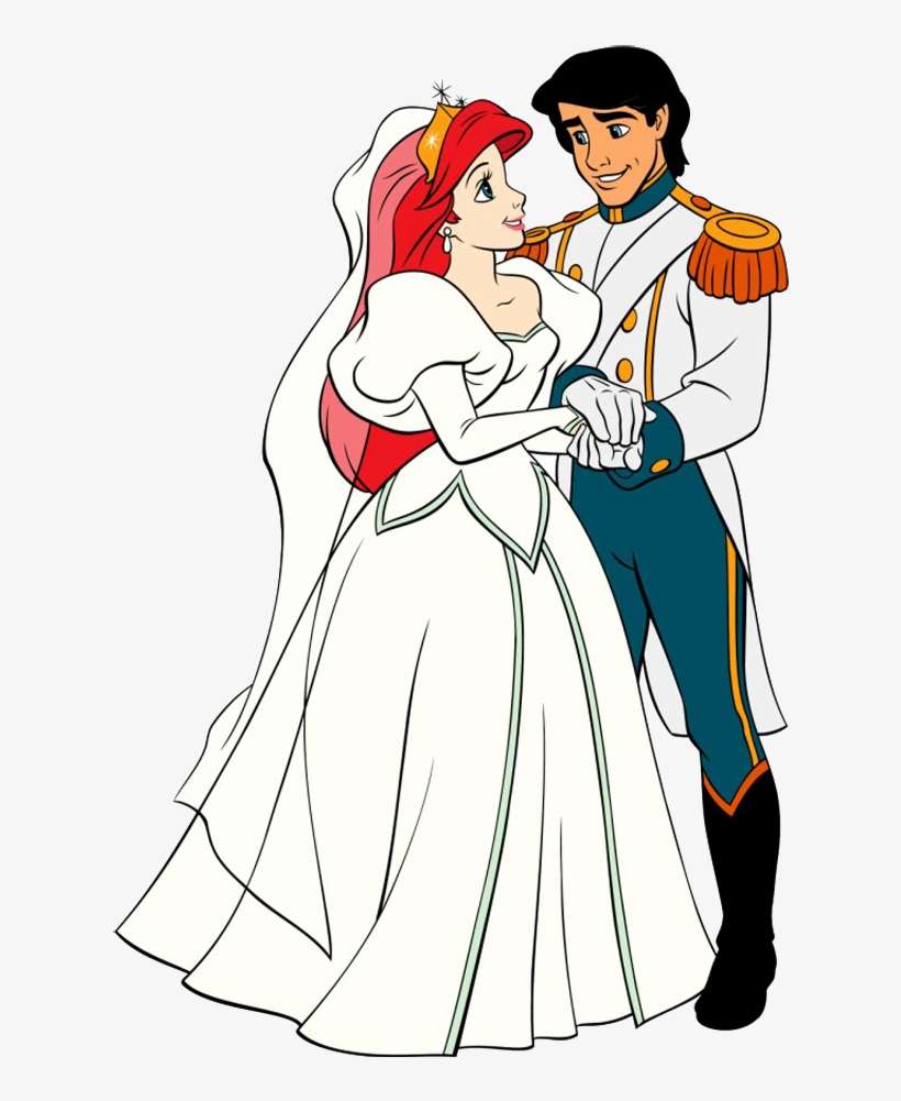 La Sirenita Y El Principe - Eric Little Mermaid Wedding, transparent png download