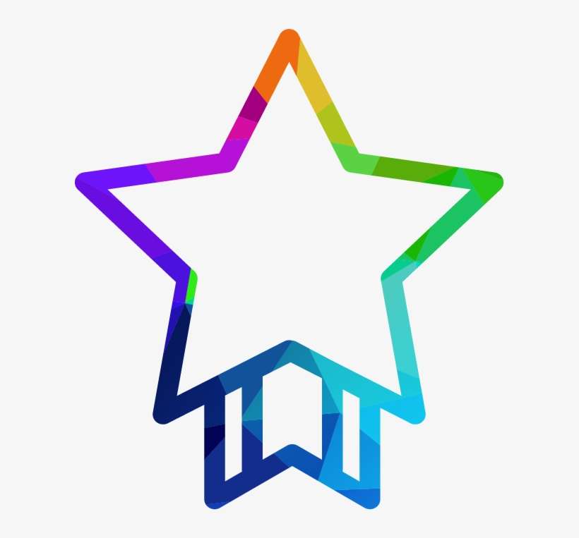 Star Ribbon Award Icon - Estrela Branca Em Png, transparent png download