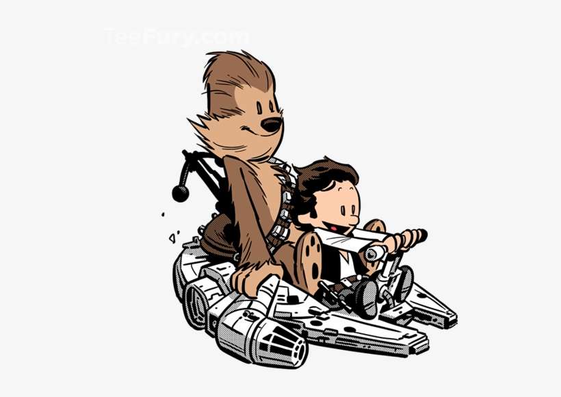 Best Buddies Strikes Back Calvin And Hobbes - Calvin And Hobbes Star Wars Iphone 7, transparent png download
