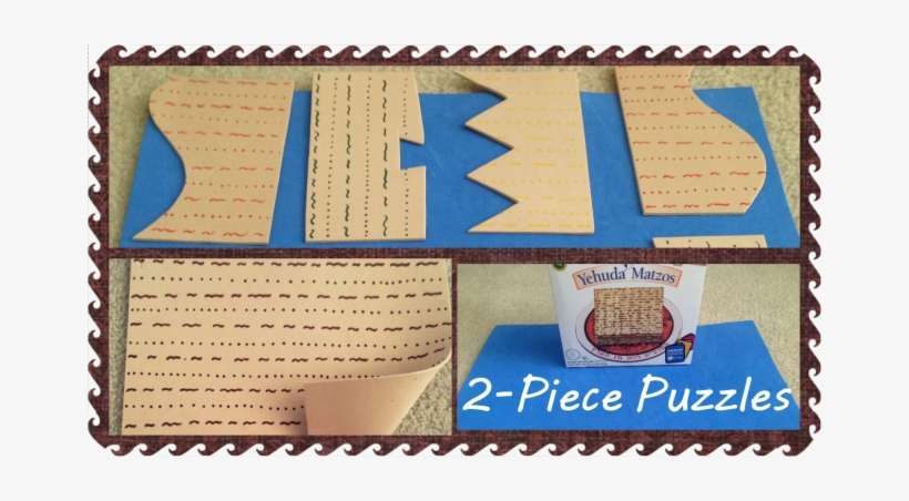 Diy Montessori Inspired Passover Matzah Puzzles - Leather, transparent png download