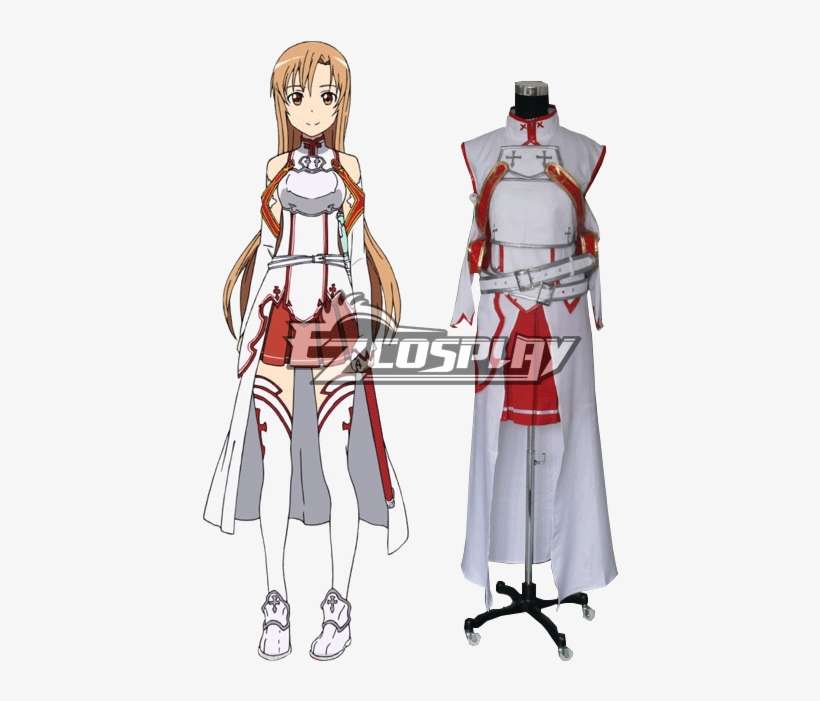 Sword Art Online Sao Sodo Ato Onrain Knights Of The - Sword Art Online Asuna Yuuki Cosplay Costume, transparent png download