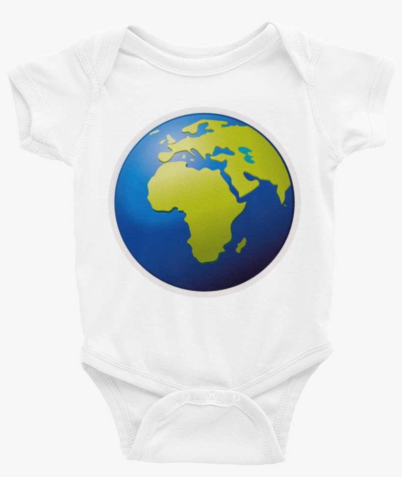 Emoji Baby Short Sleeve One Piece - Planet Earth Tshirt Save Our Planet Stop Climate Change, transparent png download