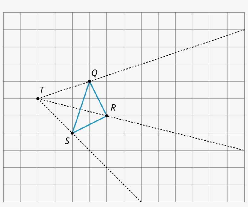 Find The Dilation Of Triangle Qrs With Center T And - Scale Factor, transparent png download