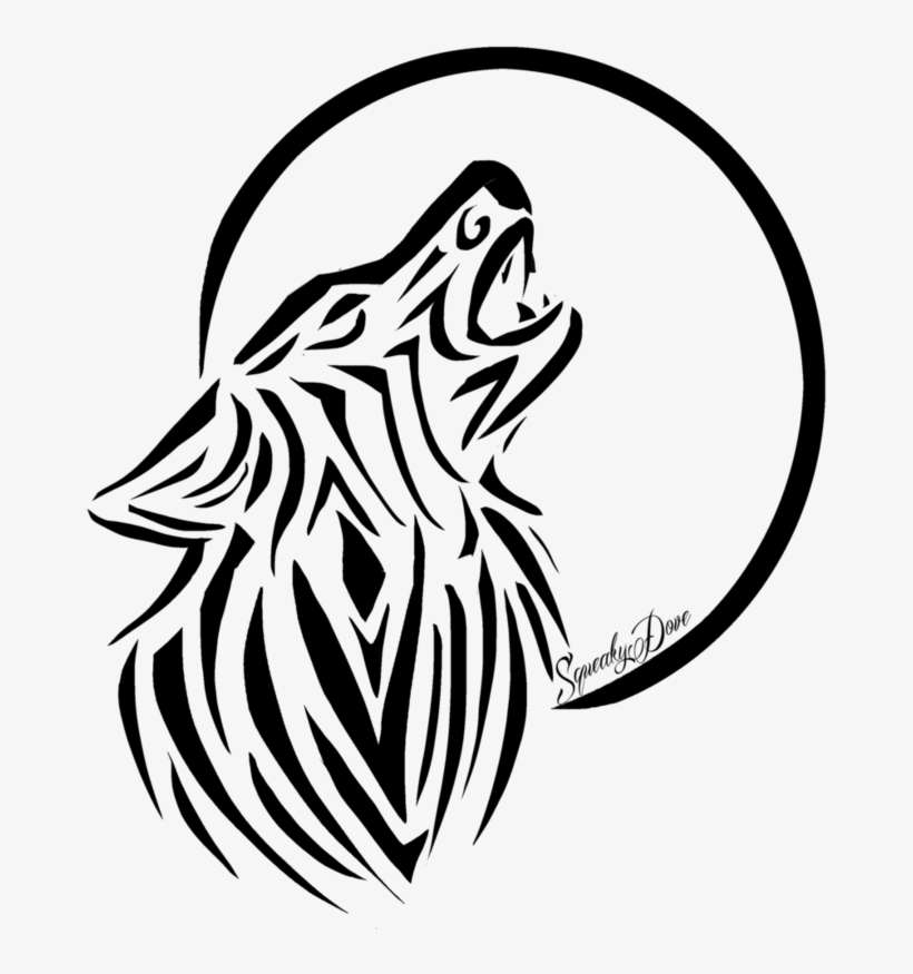 Wolf Tattoo By Squeakydove On Deviantart - Drawing, transparent png download