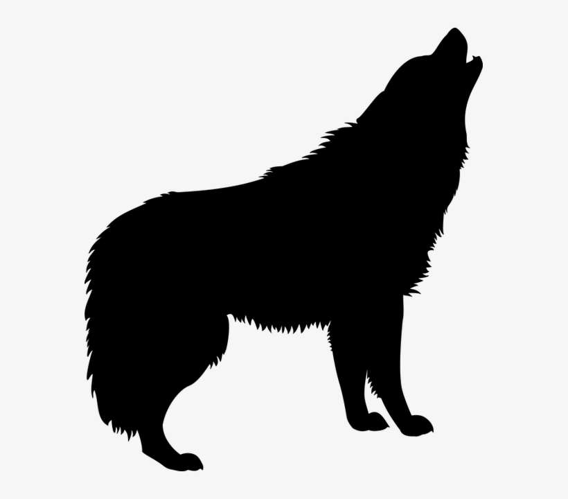 Wolf-1247882 640 - Wolf Howling Silhouette Png, transparent png download