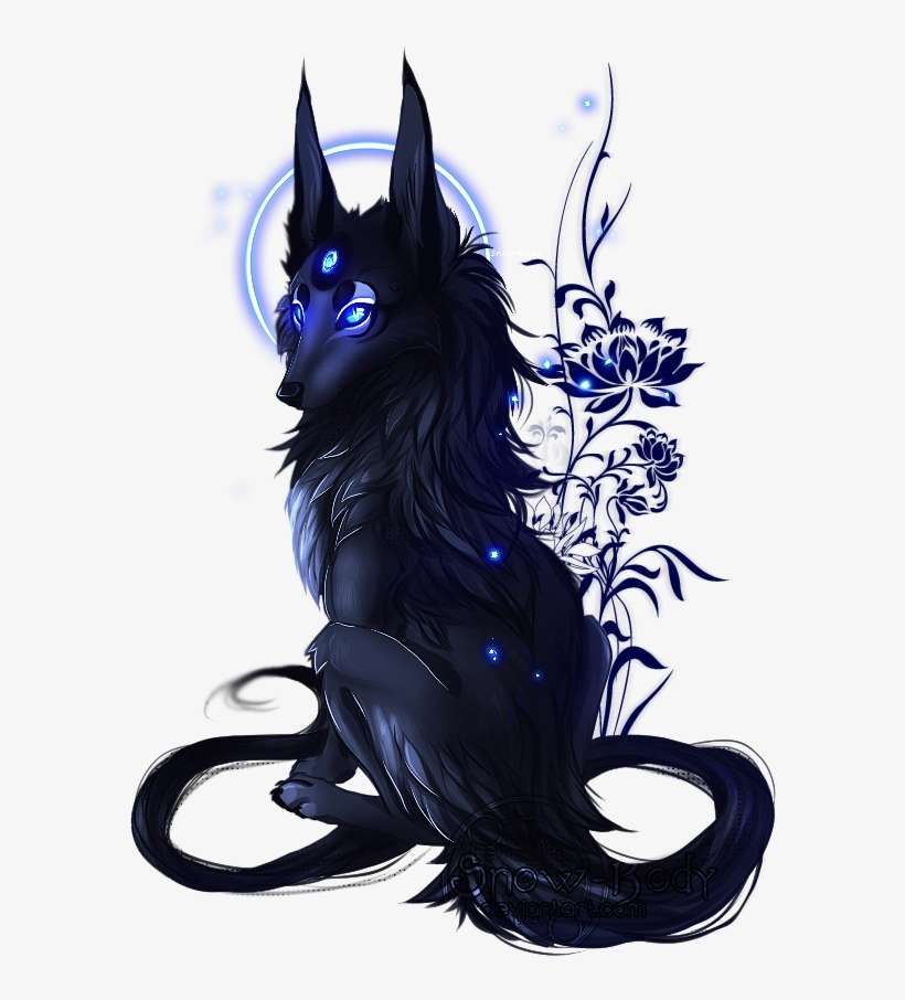 89 Images About Wolf💙 On We Heart It - Fantasy Wolf Drawings, transparent png download