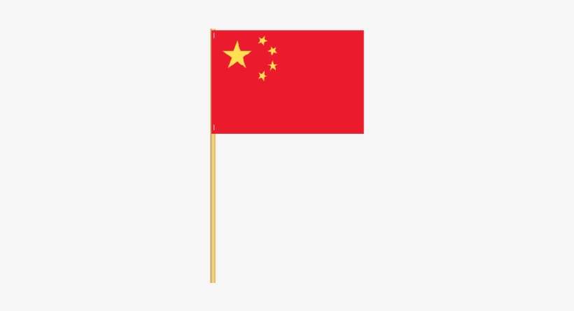 China Stick Flag - China Flag With Stick, transparent png download