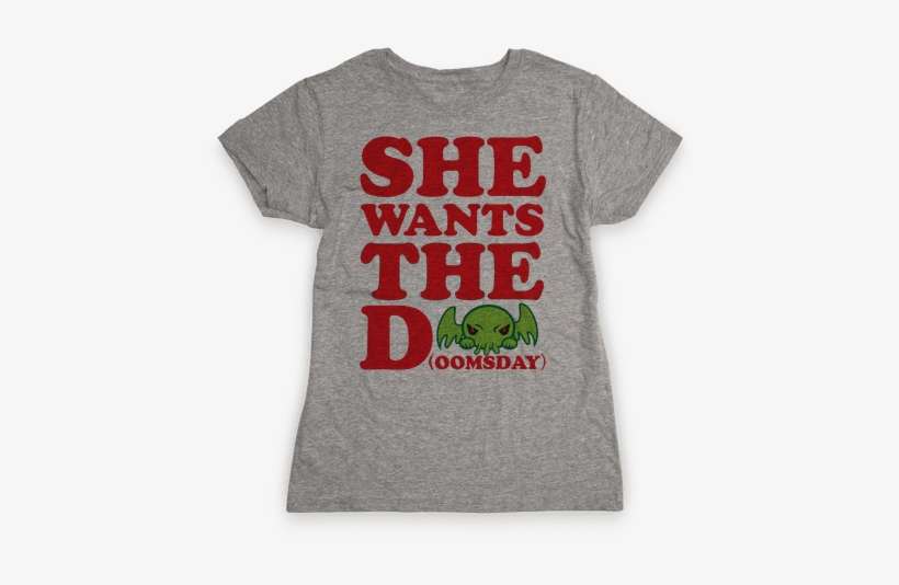 She Wants The Doomsday Womens T-shirt - Bridesmaid Shirts Funny, transparent png download